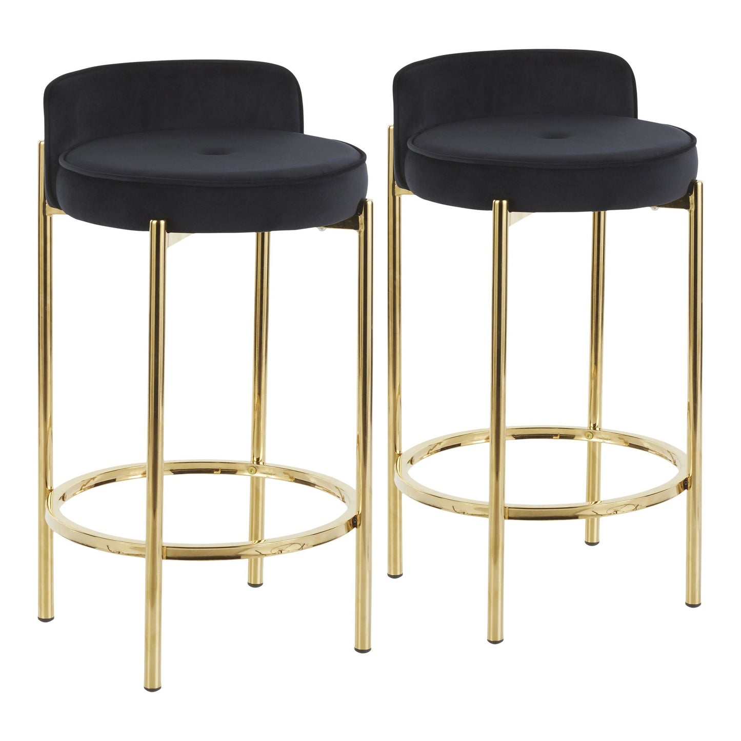 Chloe Counter Stool - Set of 2 By LumiSource - B26-CHLOE AUVBK2 | Counter Stools | Modishstore - 5