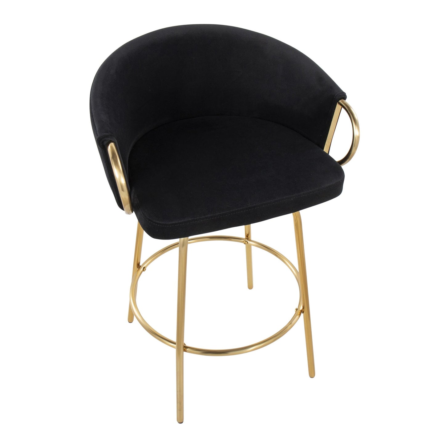 Claire 26" Fixed Height Counter Stool - Set of 2 By LumiSource | Counter Stools | Modishstore - 8