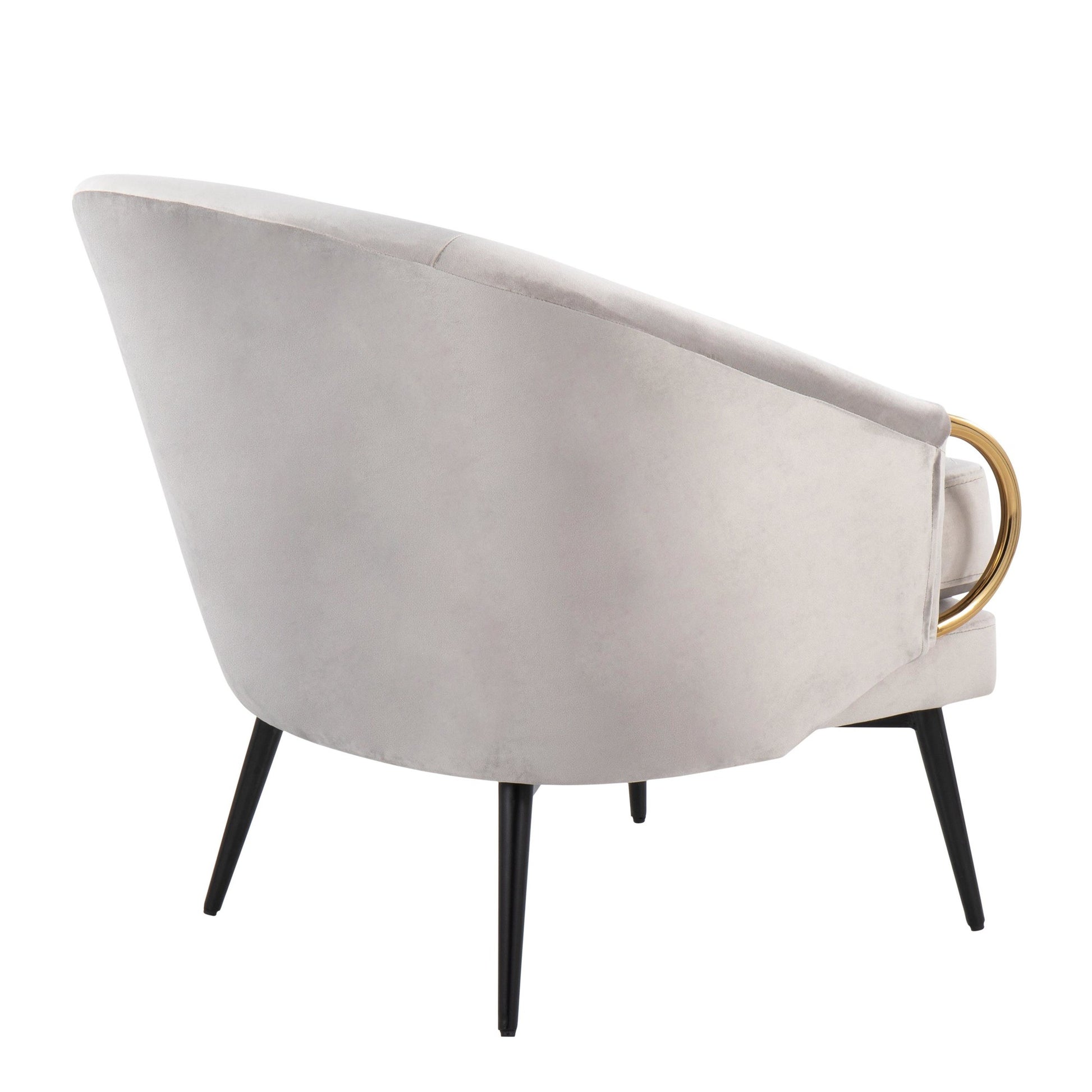 Claire Accent Chair By LumiSource - CHR-CLAIRE BKVSV | Accent Chairs | Modishstore - 3