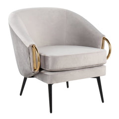 Claire Accent Chair By LumiSource - CHR-CLAIRE BKVSV