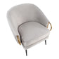 Claire Accent Chair By LumiSource - CHR-CLAIRE BKVSV | Accent Chairs | Modishstore - 5