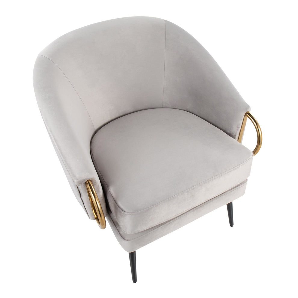 Claire Accent Chair By LumiSource - CHR-CLAIRE BKVSV | Accent Chairs | Modishstore - 5