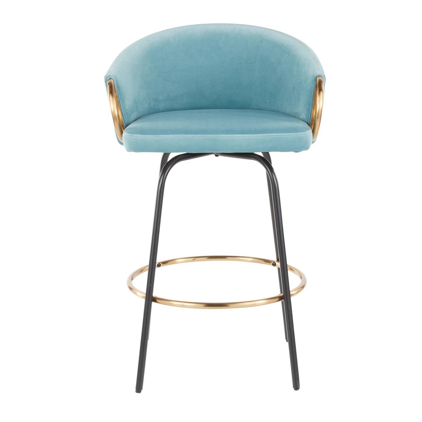 Claire Counter Stool - Set of 2 By LumiSource - B26-CLAIRE2-SWVG BKVLBU2 | Counter Stools | Modishstore - 7