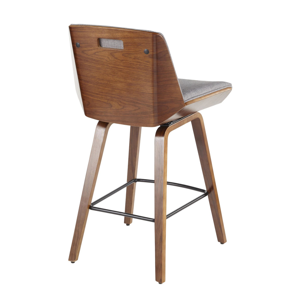 Corazza Counter Stool By LumiSource - B26-CRZZX WL+LGY | Counter Stools | Modishstore - 5