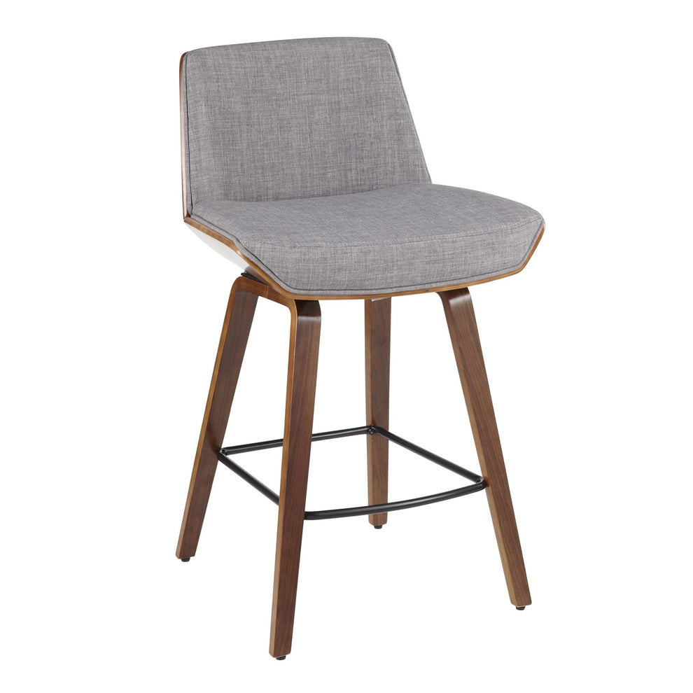 Corazza Counter Stool By LumiSource - B26-CRZZX WL+LGY | Counter Stools | Modishstore - 3