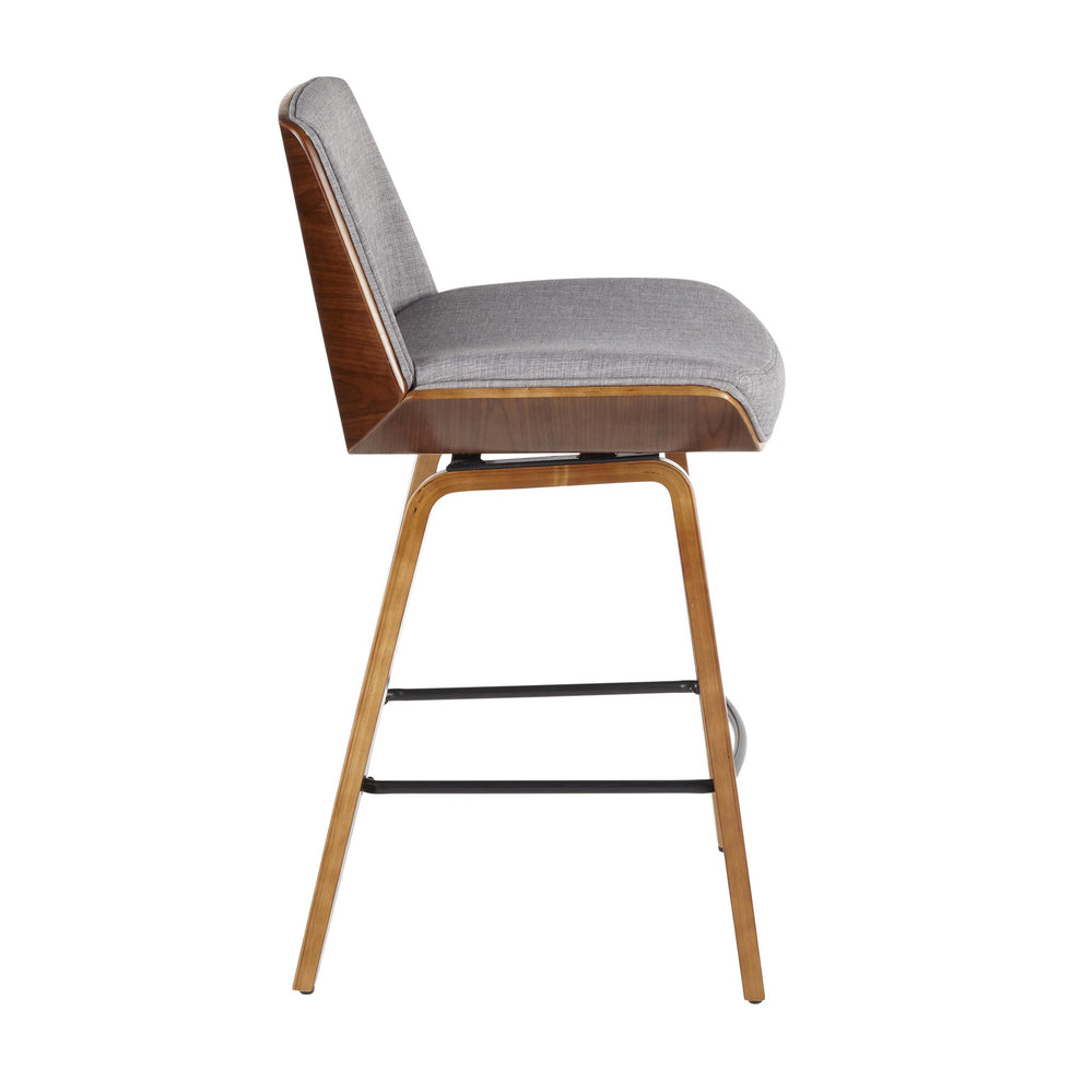 Corazza Counter Stool By LumiSource - B26-CRZZX WL+LGY | Counter Stools | Modishstore - 4