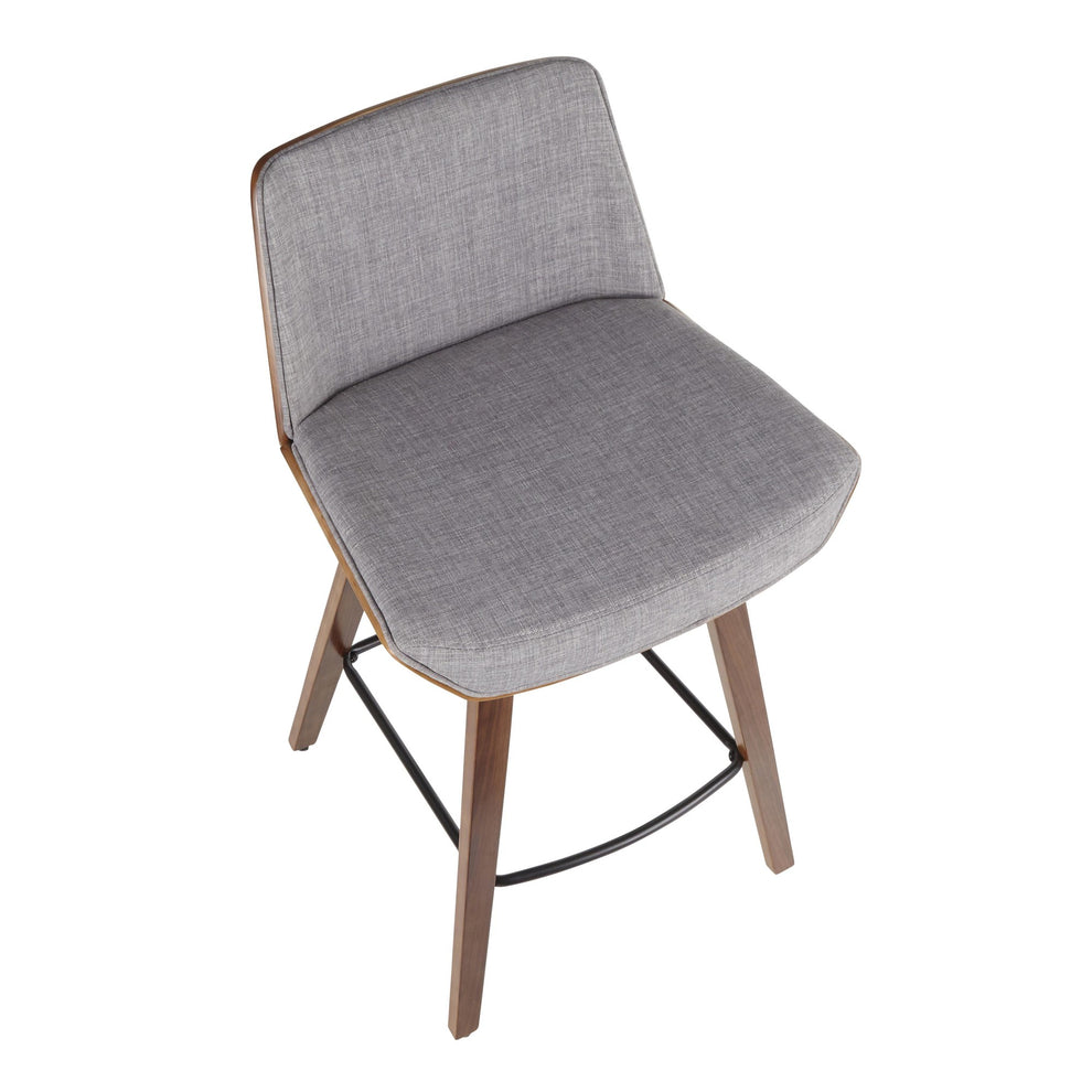 Corazza Counter Stool By LumiSource - B26-CRZZX WL+LGY | Counter Stools | Modishstore - 7
