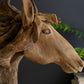 Teakwood Horse Head Sculpture With Iron Base By Kalalou | Sculptures | Modishstore - 2