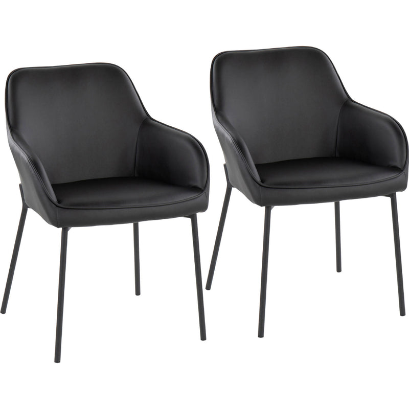 Daniella Dining Chair - Set of 2 Black By LumiSource | Dining Chairs | Modishstore - 2