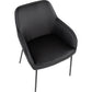 Daniella Dining Chair - Set of 2 Black By LumiSource | Dining Chairs | Modishstore - 3