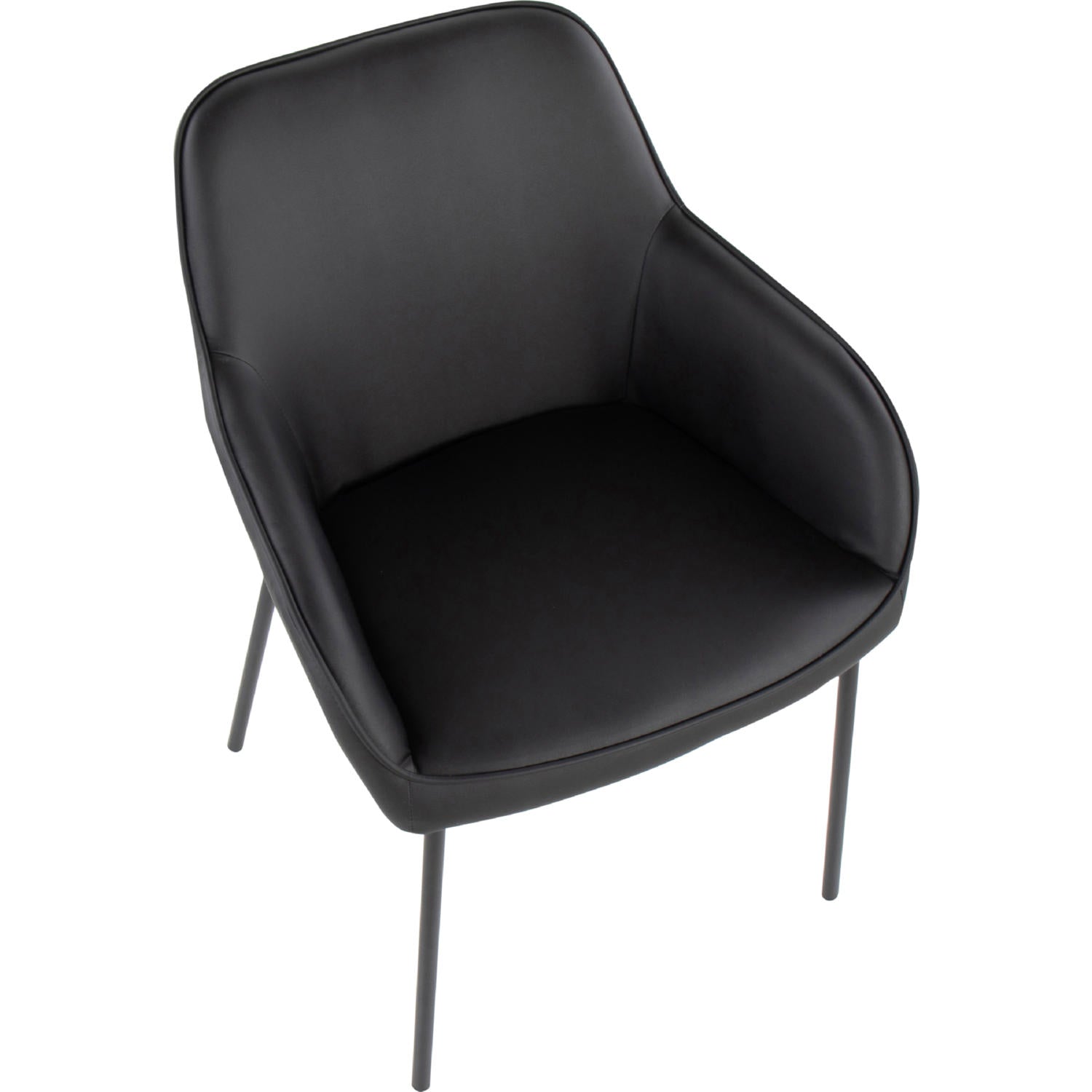 Daniella Dining Chair - Set of 2 Black By LumiSource | Dining Chairs | Modishstore - 3