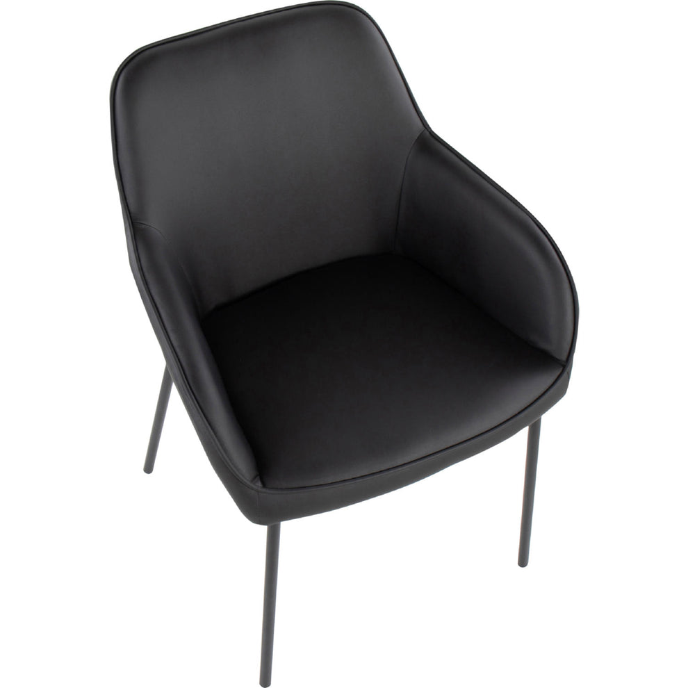 Daniella Dining Chair - Set of 2 Black By LumiSource | Dining Chairs | Modishstore - 3