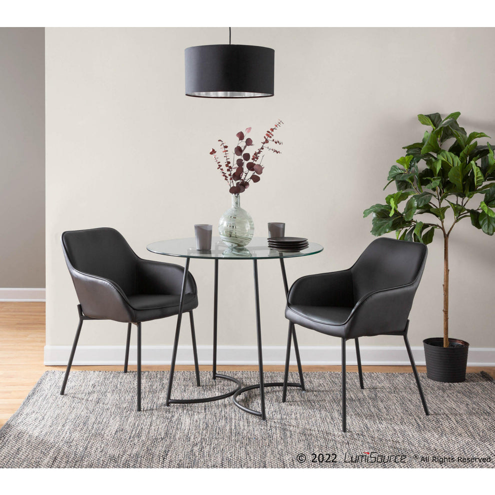 Daniella Dining Chair - Set of 2 Black By LumiSource | Dining Chairs | Modishstore