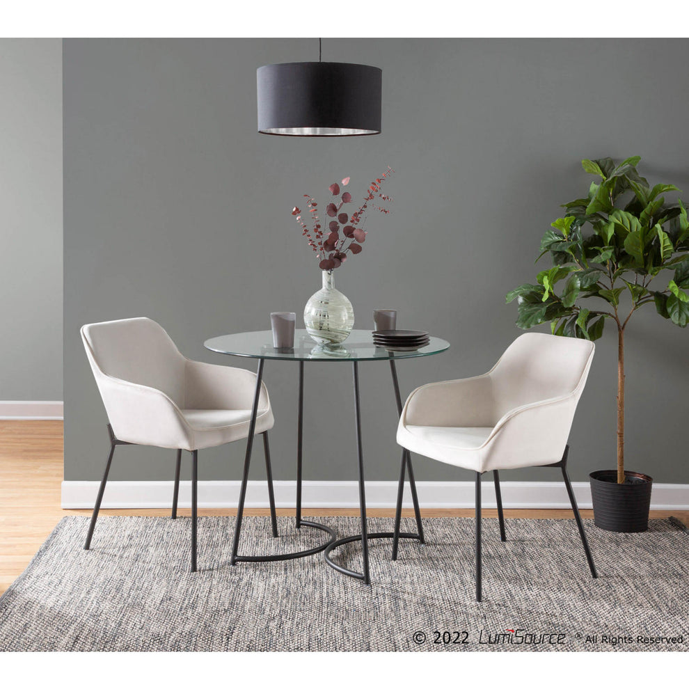 Daniella Dining Chair - Set of 2 Black By LumiSource | Dining Chairs | Modishstore - 8