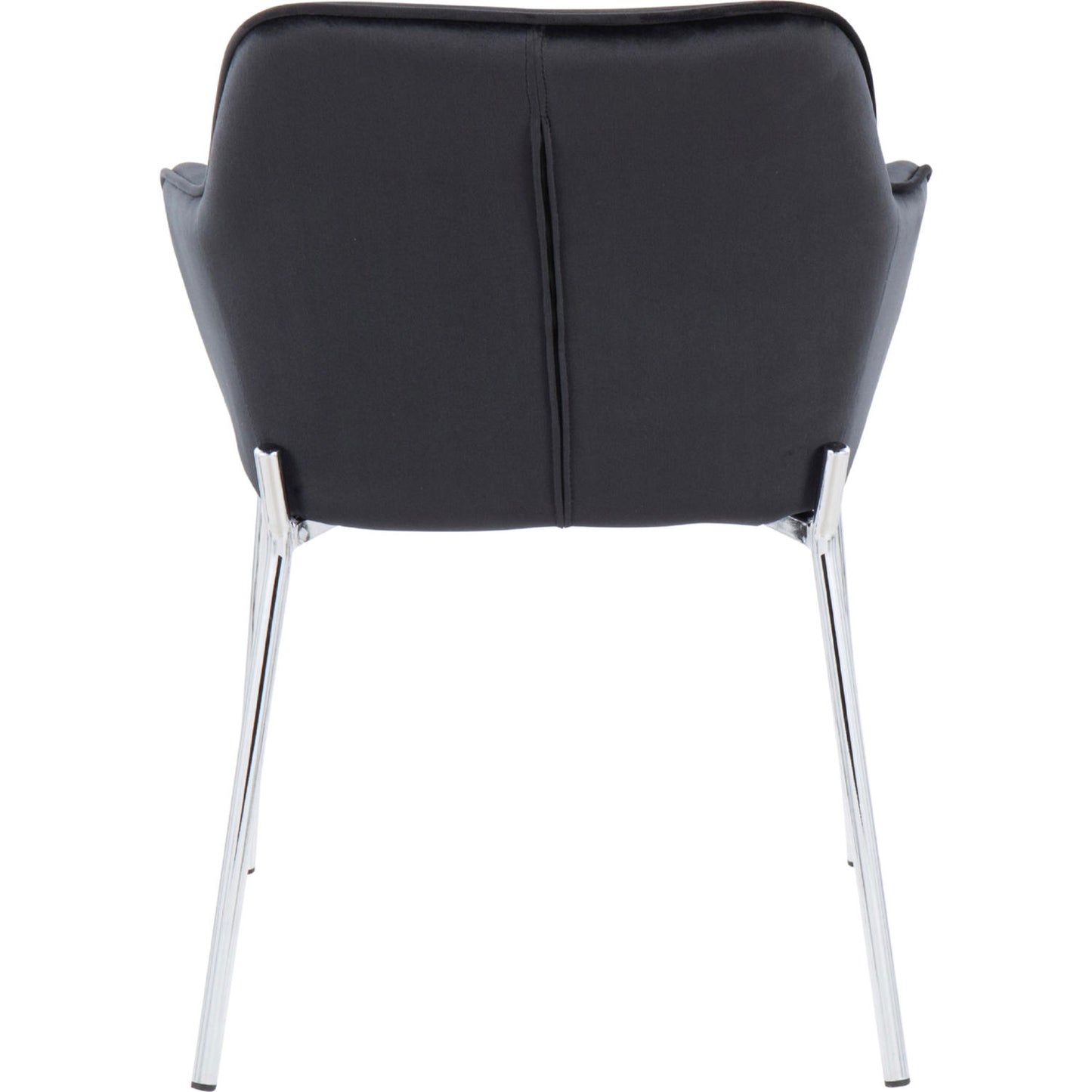 Daniella Dining Chair - Set of 2 Black Velvet By LumiSource | Dining Chairs | Modishstore - 5