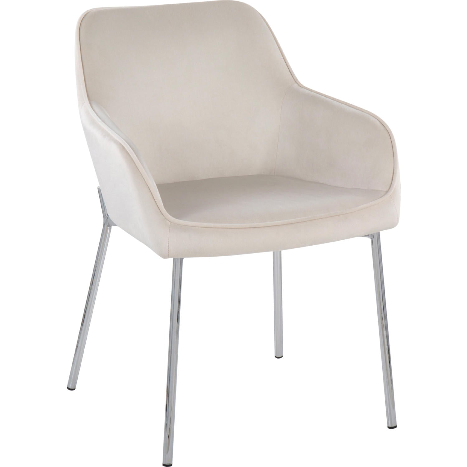 Daniella Dining Chair - Set of 2 Black Velvet By LumiSource | Dining Chairs | Modishstore - 13