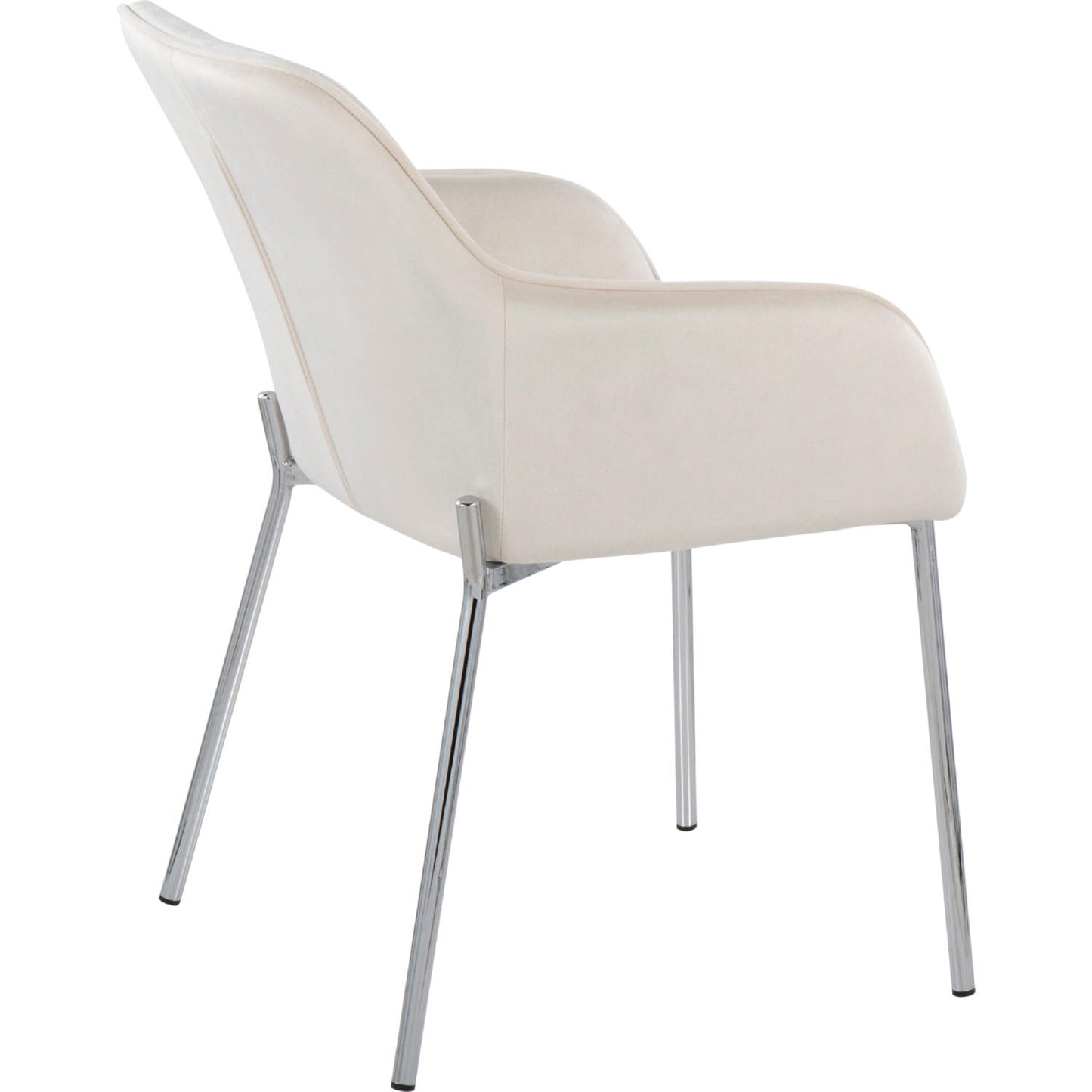 Daniella Dining Chair - Set of 2 Black Velvet By LumiSource | Dining Chairs | Modishstore - 12