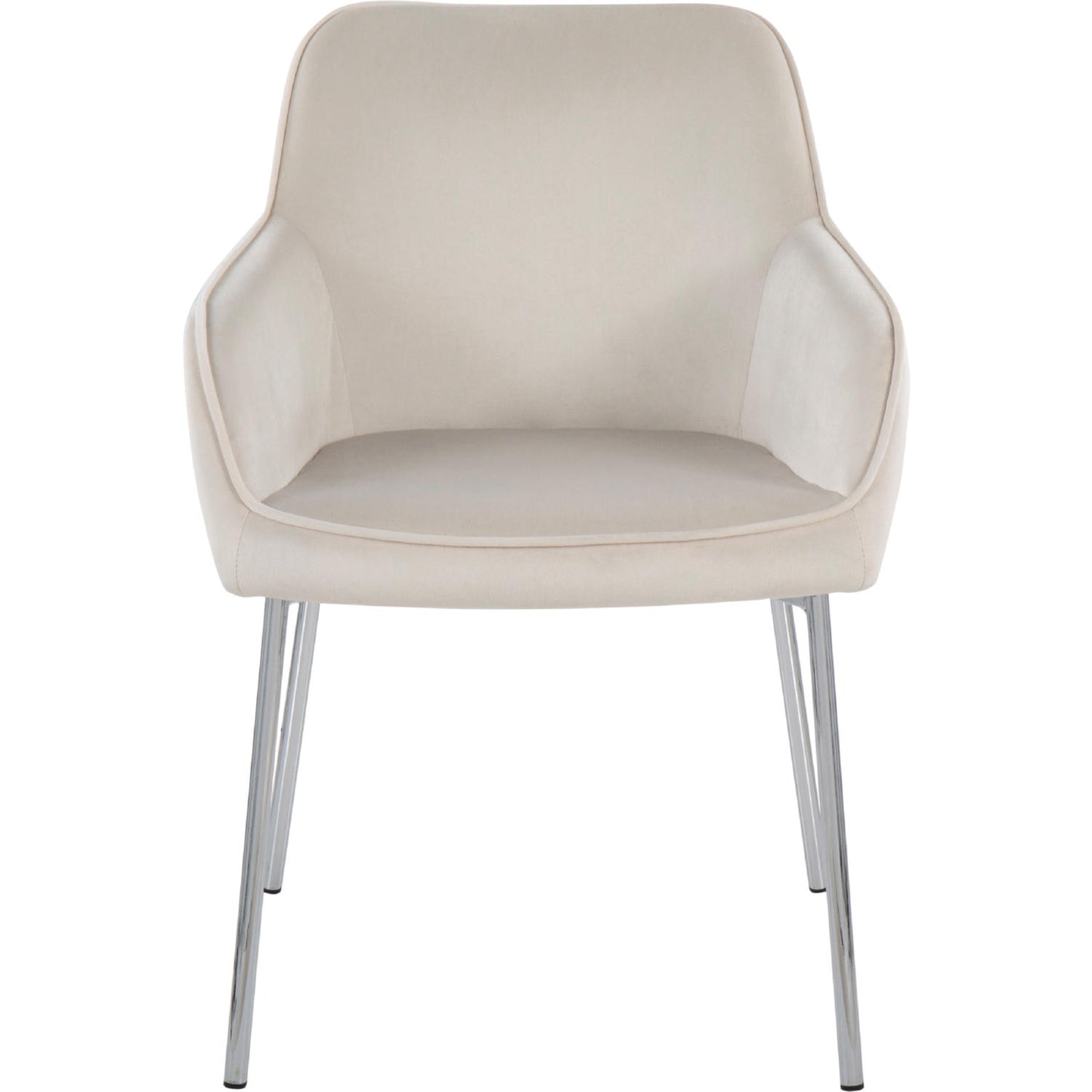 Daniella Dining Chair - Set of 2 Black Velvet By LumiSource | Dining Chairs | Modishstore - 10