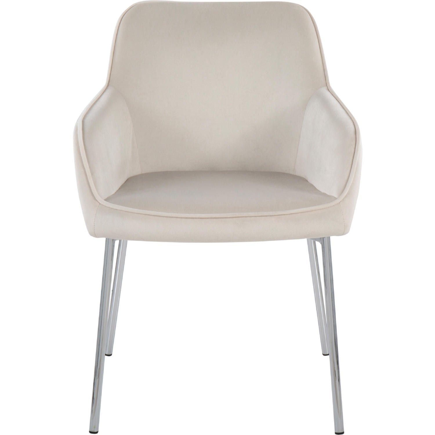 Daniella Dining Chair - Set of 2 Black Velvet By LumiSource | Dining Chairs | Modishstore - 10