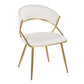 Jie Dining Chair - Set of 2 By LumiSource - DC-JIEPU AUBK2 | Dining Chairs | Modishstore - 10