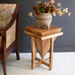 Teakwood Pyramid Side Table By Kalalou