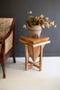 Teakwood Pyramid Side Table By Kalalou