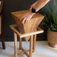 Teakwood Pyramid Side Table By Kalalou