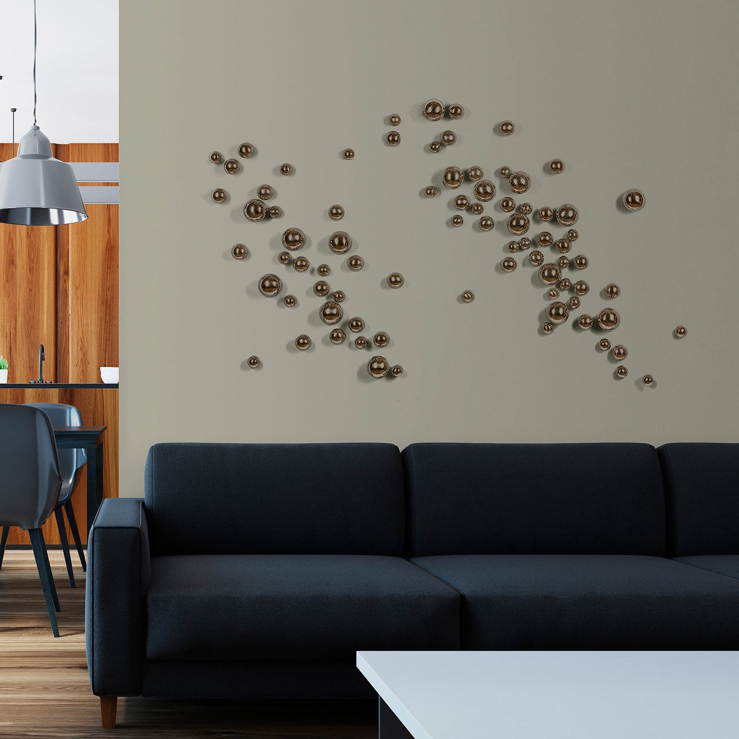 Template Kit - DUO Orb, ~59"W By Gold Leaf | Wall Art | Modishstore - 9