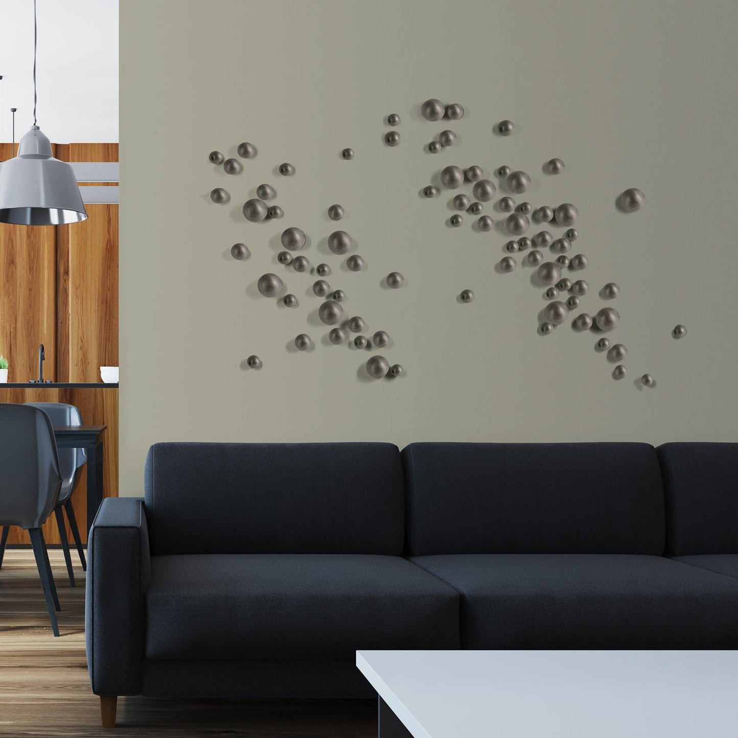 Template Kit - DUO Orb, ~59"W By Gold Leaf | Wall Art | Modishstore - 15