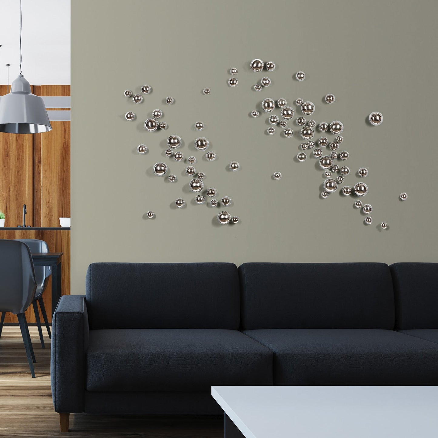 Template Kit - DUO Orb, ~59"W By Gold Leaf | Wall Art | Modishstore - 2