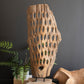 Carved Teak Wood Scuplture On A Base - Perforated By Kalalou | Sculptures | Modishstore - 3