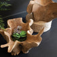 Blooming Teak Root Bowl By Kalalou | Decorative Bowls | Modishstore - 3