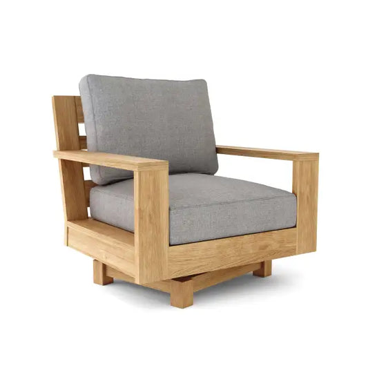 Madera Swivel Armchair By Anderson Teak | Outdoor Chairs | Modishstore