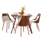 Folia-Anabelle Square Dining Set - 5 Piece By LumiSource - DS5-FOLIASQWL+4ANBELFBWLCR | Dining Sets | Modishstore - 4