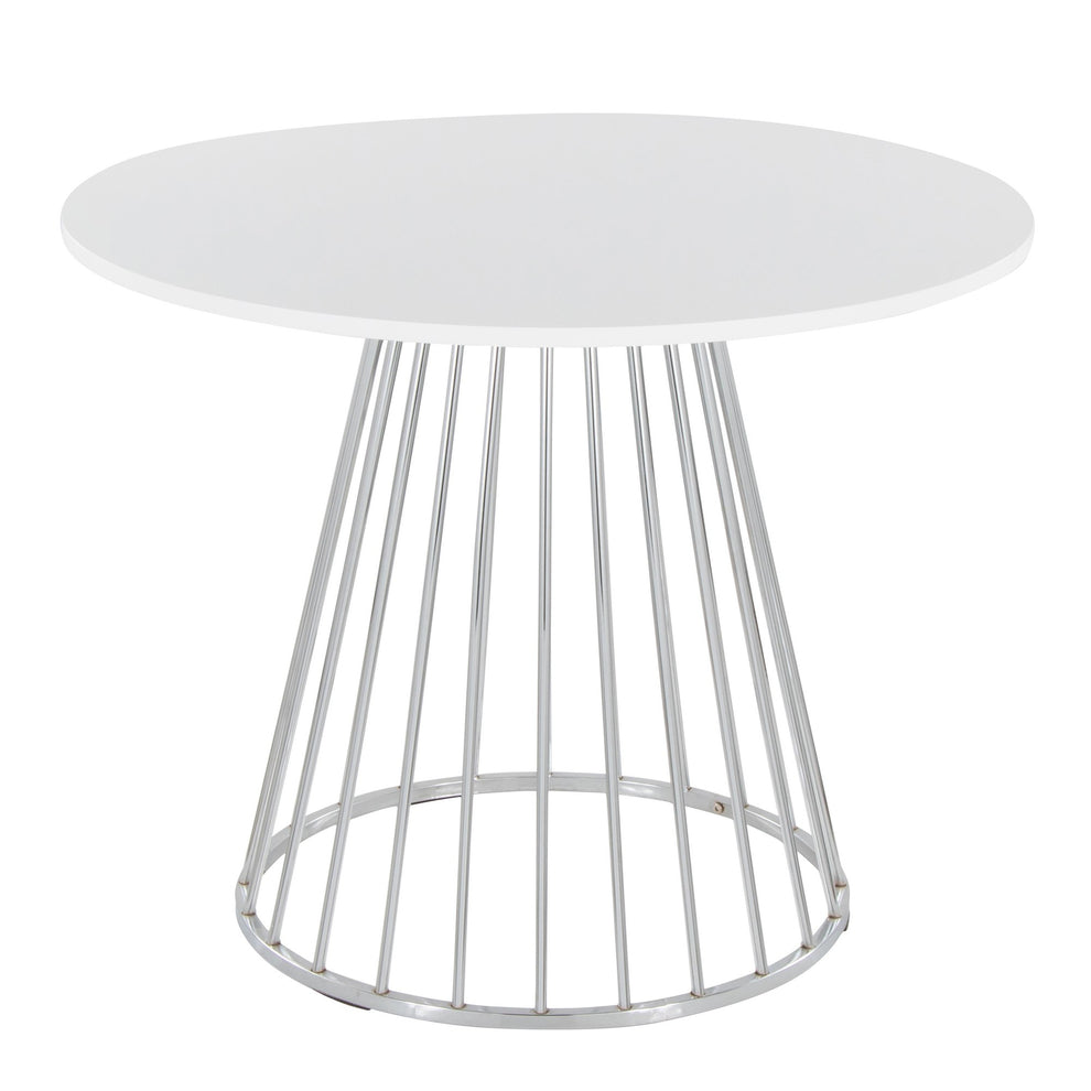 Canary Cosmo Dining Table By LumiSource - DT-CNRY-CNRYCSMO2 SVBK | Dining Tables | Modishstore - 8