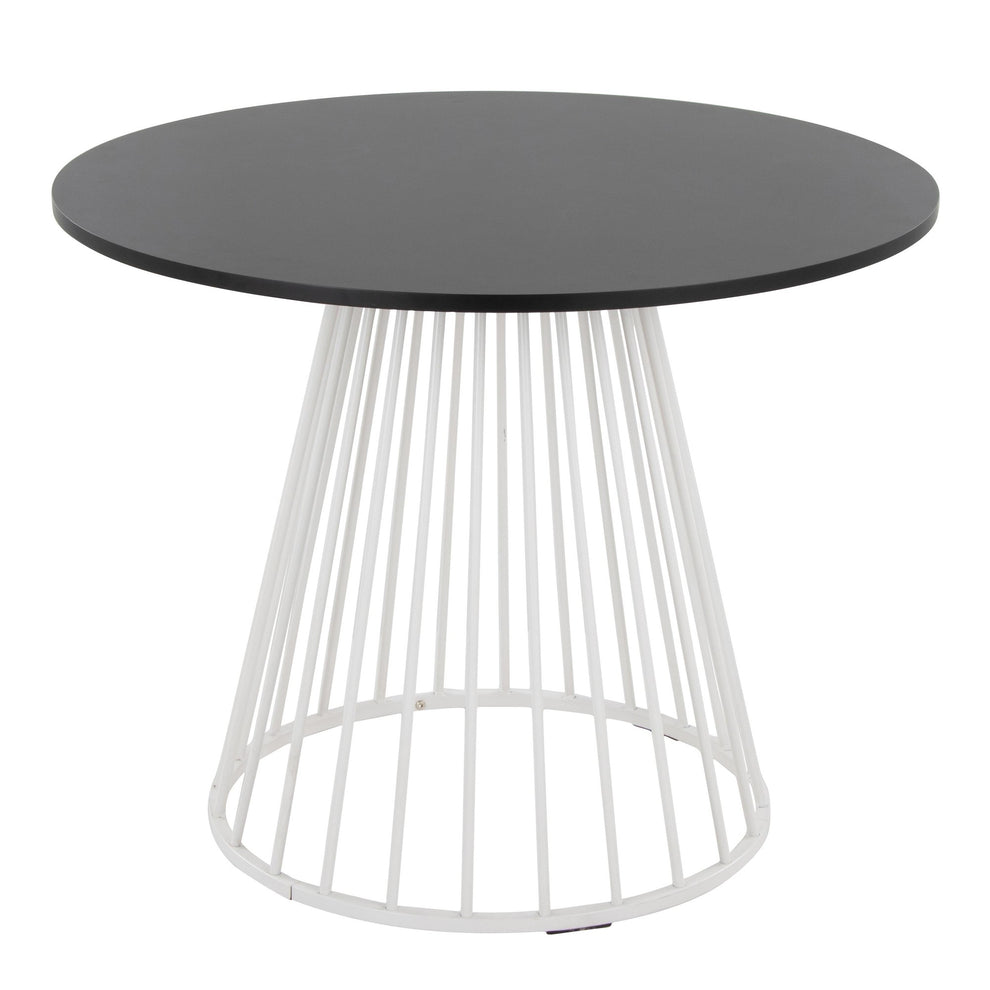 Canary Cosmo Dining Table By LumiSource - DT-CNRY-CNRYCSMO2 WBK | Dining Tables | Modishstore - 2