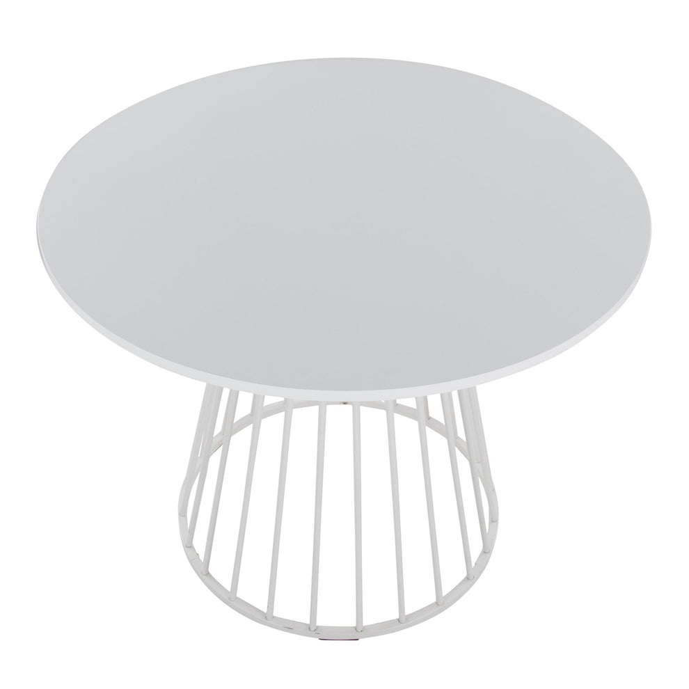 Canary Cosmo Dining Table By LumiSource - DT-CNRY-CNRYCSMO2 WBK | Dining Tables | Modishstore - 9