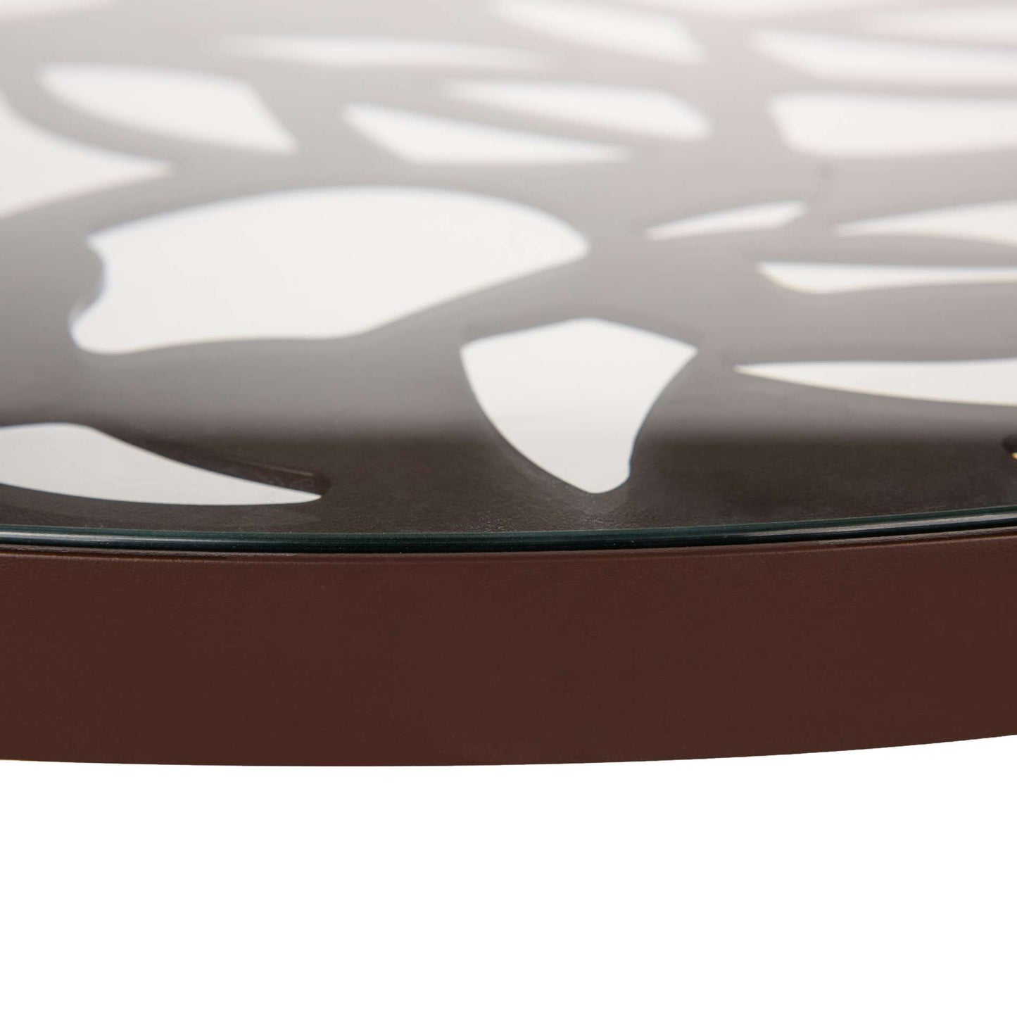 LeisureMod Devon Mid-Century Modern 5-Piece Aluminum Outdoor Patio Dining Set with Tempered Glass Top Table and 4 Stackable
 - DT31C4BL | Outdoor Dining Sets | Modishstore - 20