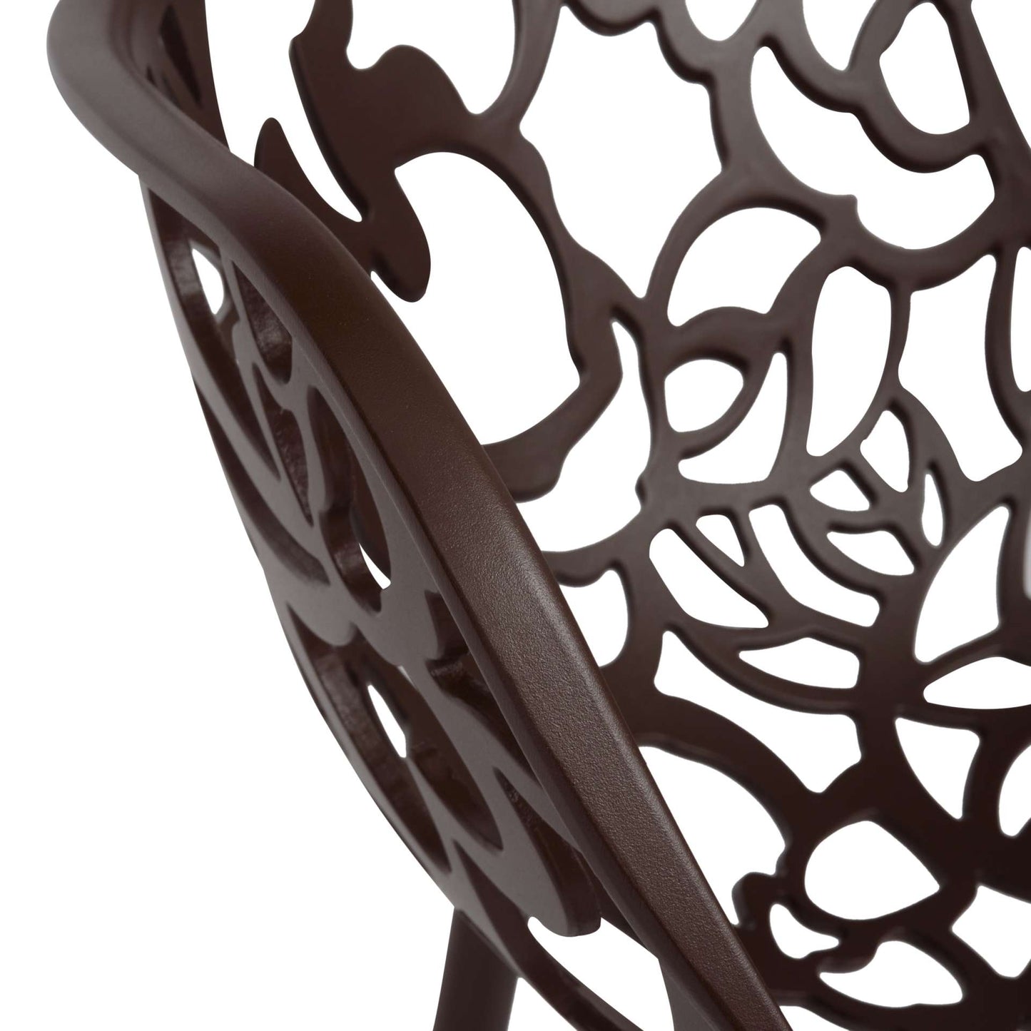 LeisureMod Devon Mid-Century Modern 5-Piece Aluminum Outdoor Patio Dining Set with Tempered Glass Top Table and 4 Stackable
 - DT31CABL4 | Outdoor Dining Sets | Modishstore - 25