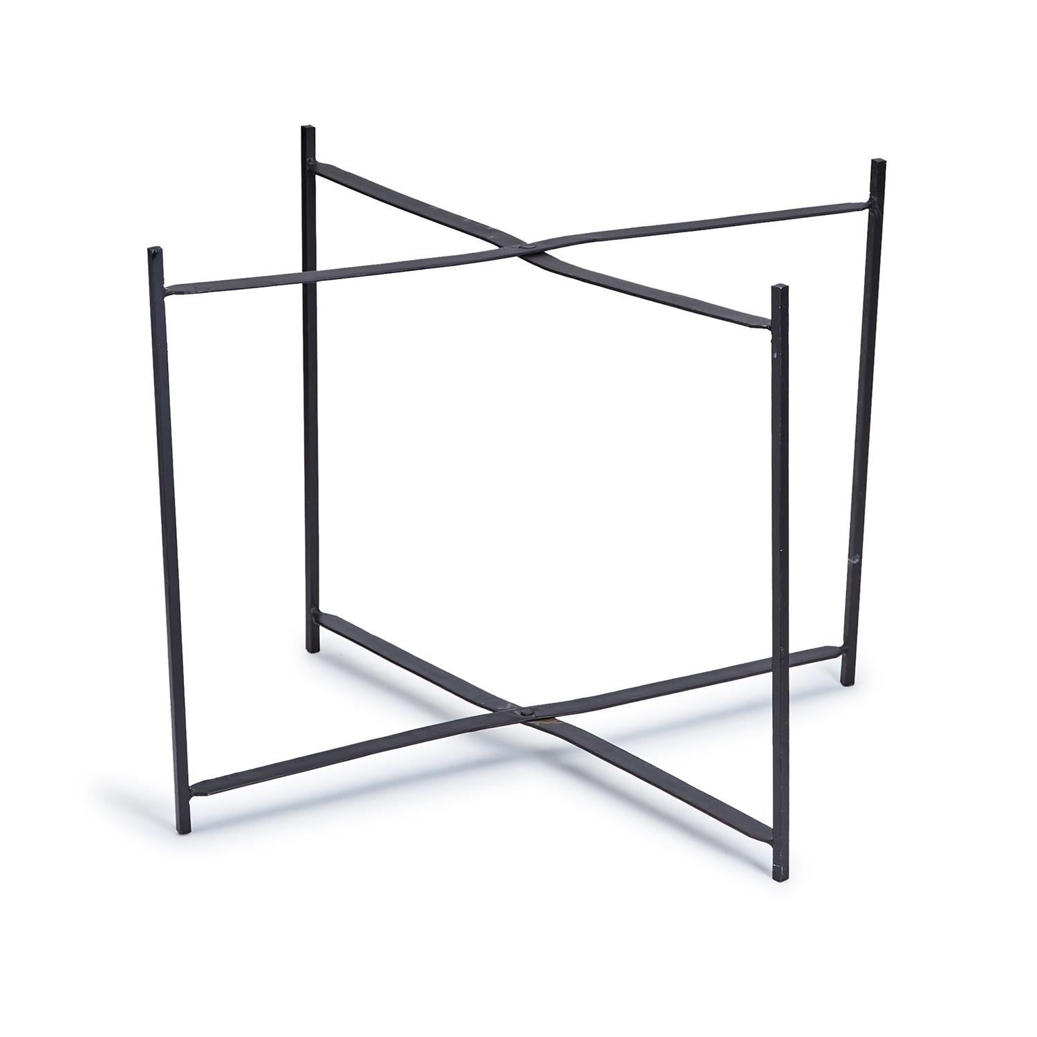Black "X" Stand Set Of 2 By Tozai Home | TV Tray Tables | Modishstore - 2