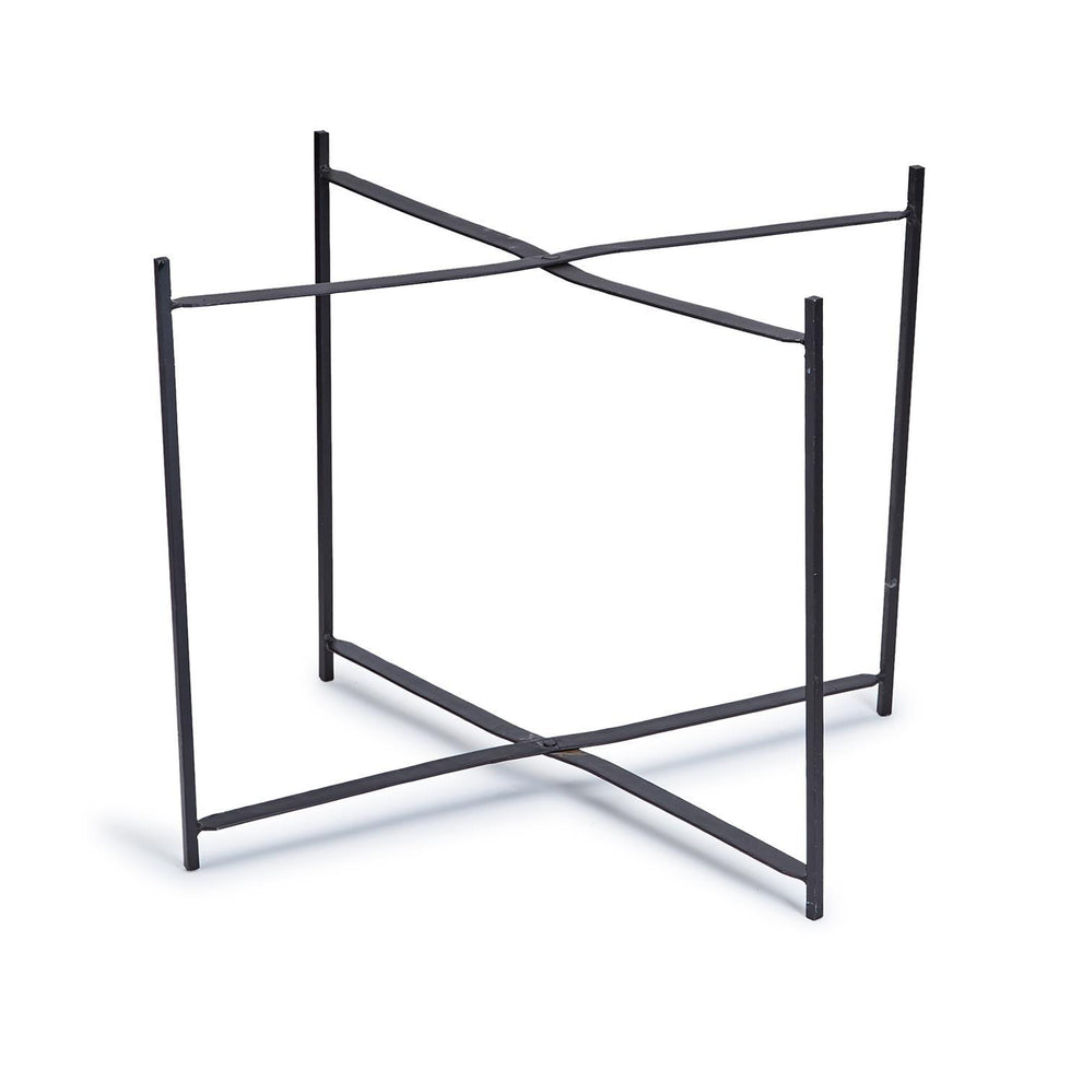 Black "X" Stand Set Of 2 By Tozai Home | TV Tray Tables | Modishstore - 2