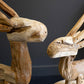 Rustic Teak Reindeer Set Of 2 By Kalalou | Animals & Pets | Modishstore - 3