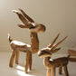 Rustic Teak Reindeer Set Of 2 By Kalalou | Animals & Pets | Modishstore - 2