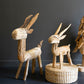 Rustic Teak Reindeer Set Of 2 By Kalalou | Animals & Pets | Modishstore