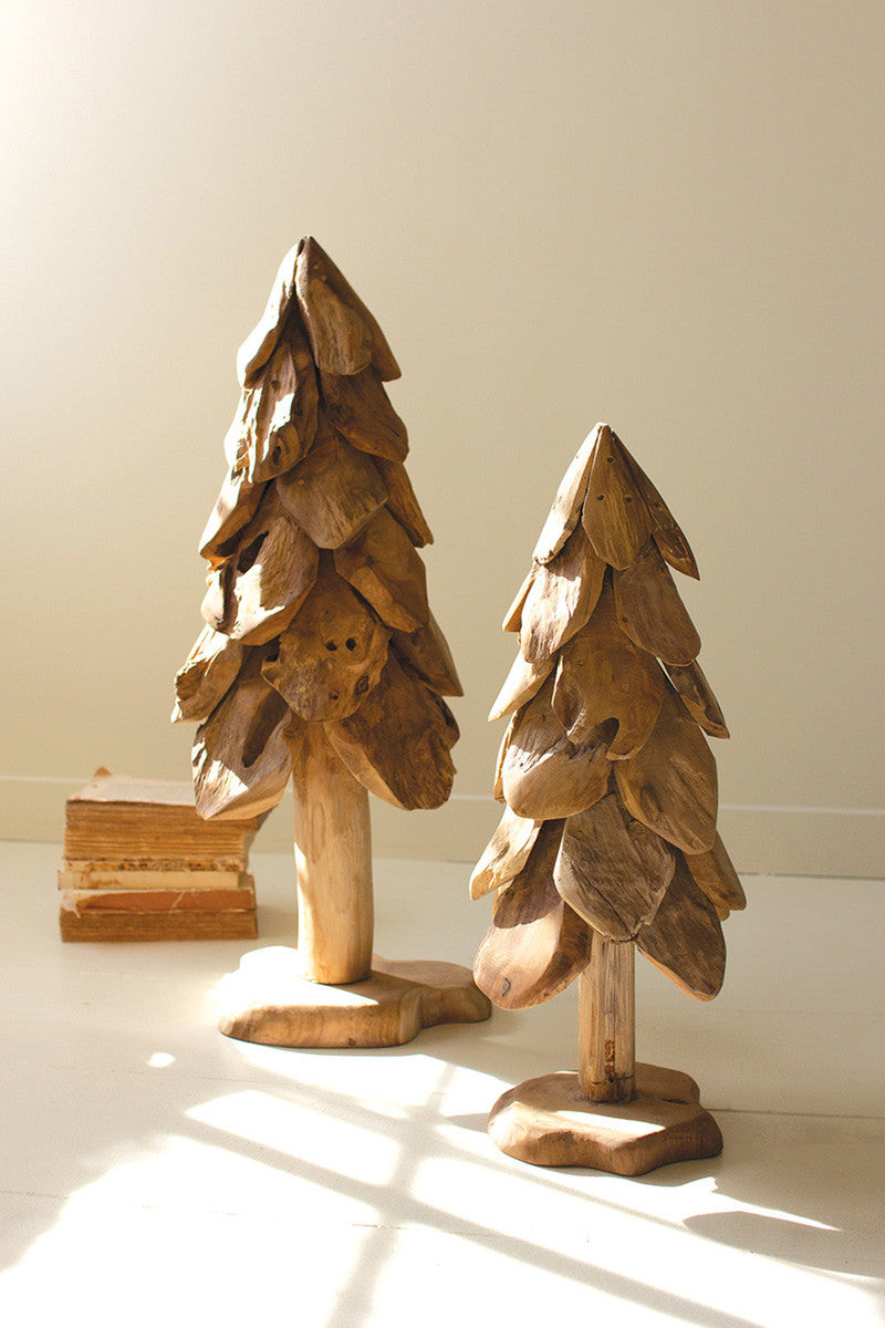 Rustic Teak Christmas Tree - Small By Kalalou | Christmas Trees | Modishstore - 2