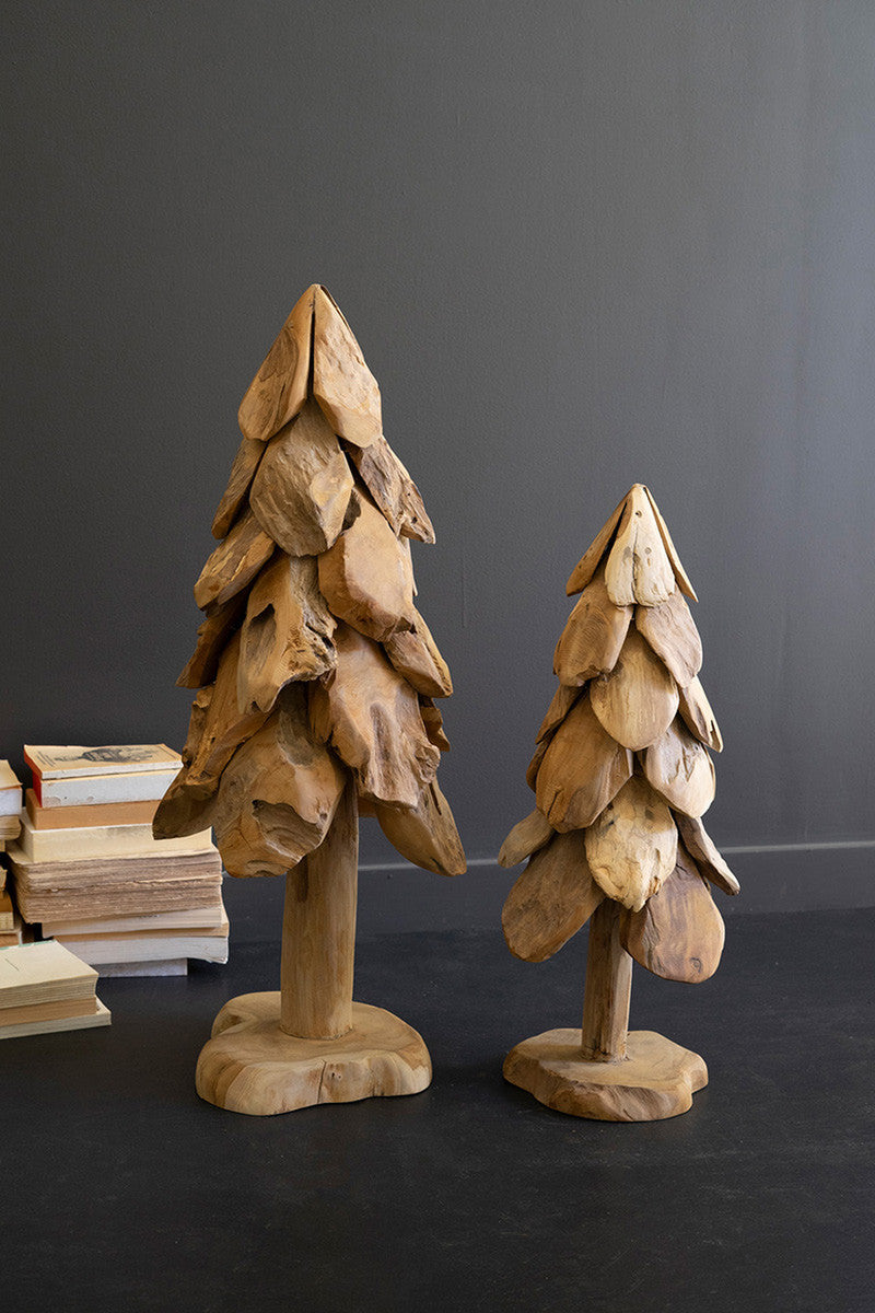 Rustic Teak Christmas Tree - Large By Kalalou | Christmas Trees | Modishstore - 3