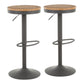 Dakota Barstool - Set of 2 By LumiSource - BS-DAK GY2 | Bar Stools | Modishstore - 2