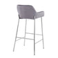 Daniella Fixed-Height Bar Stool - Set of 2 By LumiSource - B30-DNLA2 CHRMVSV2 | Bar Stools | Modishstore - 4