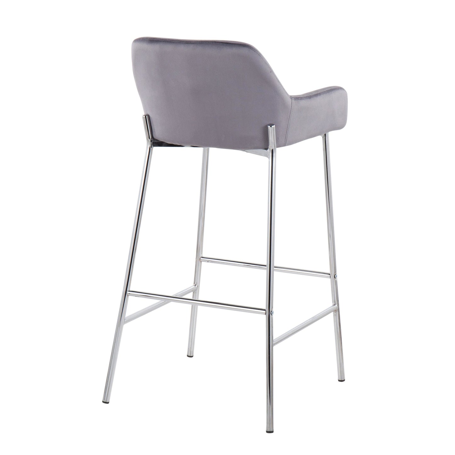 Daniella Fixed-Height Bar Stool - Set of 2 By LumiSource - B30-DNLA2 CHRMVSV2 | Bar Stools | Modishstore - 4