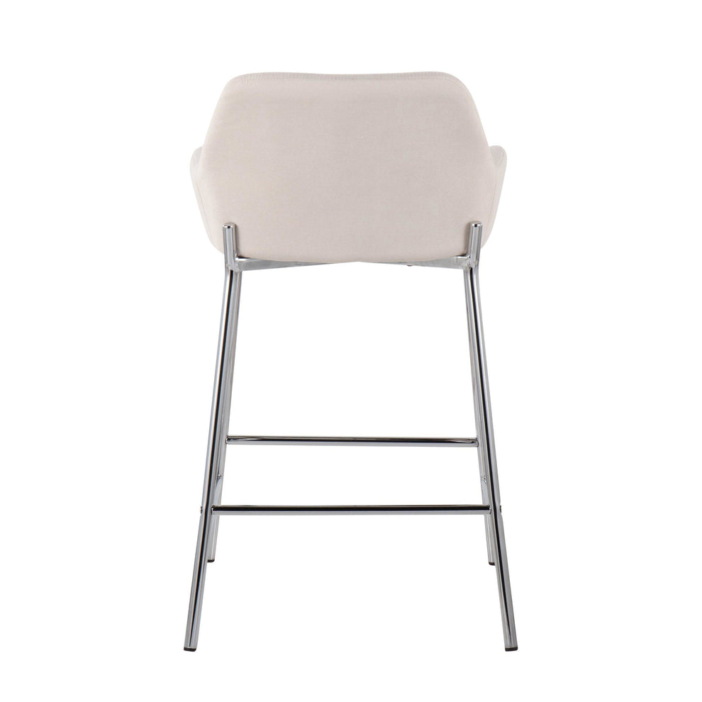 Daniella Fixed-Height Counter Stool - Set of 2 By LumiSource - B24-DNLA2 CHRMCR2 | Counter Stools | Modishstore - 8